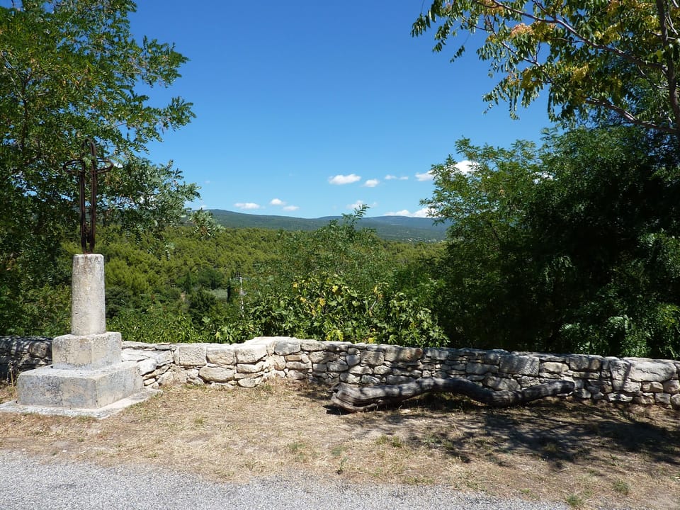 Above the garden