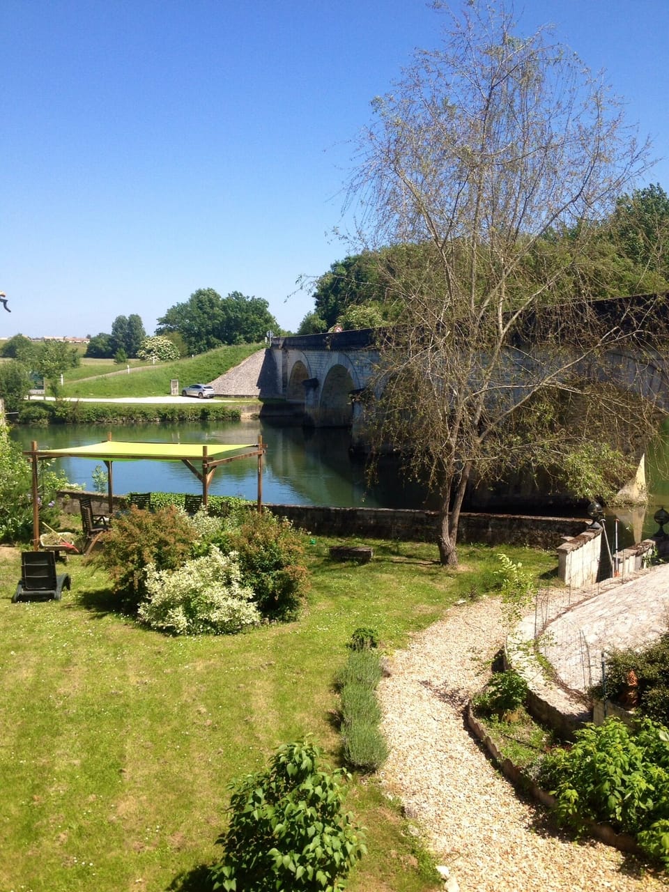 Riverside garden