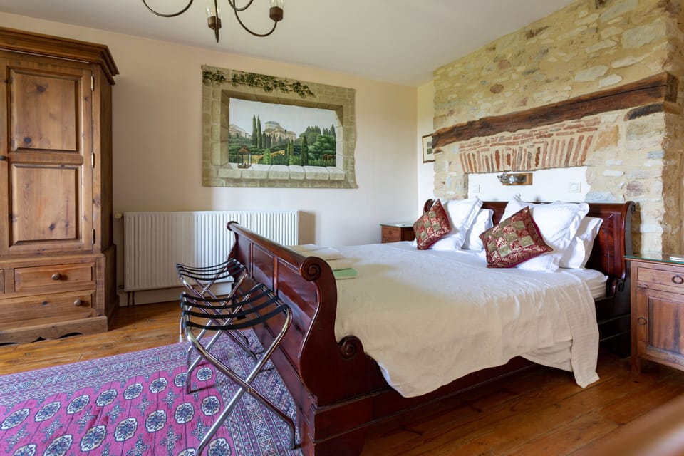 Master bedroom with King Size bed