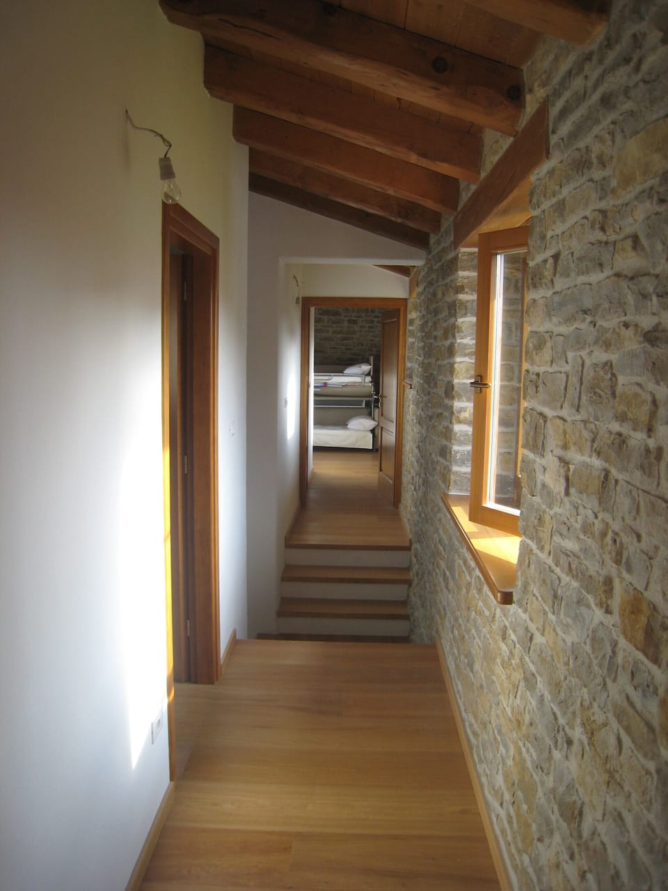 The upstairs corridor looking into the ante-room of the front bedroom