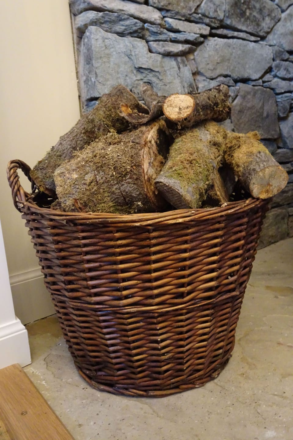 School Room provides a full basket of logs.