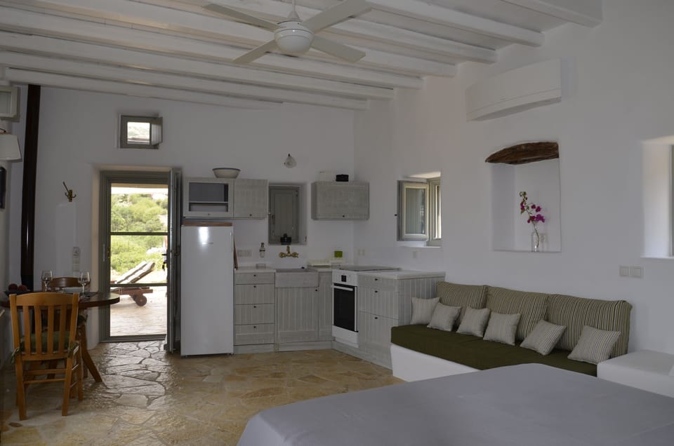 open studio leads to a large verandah