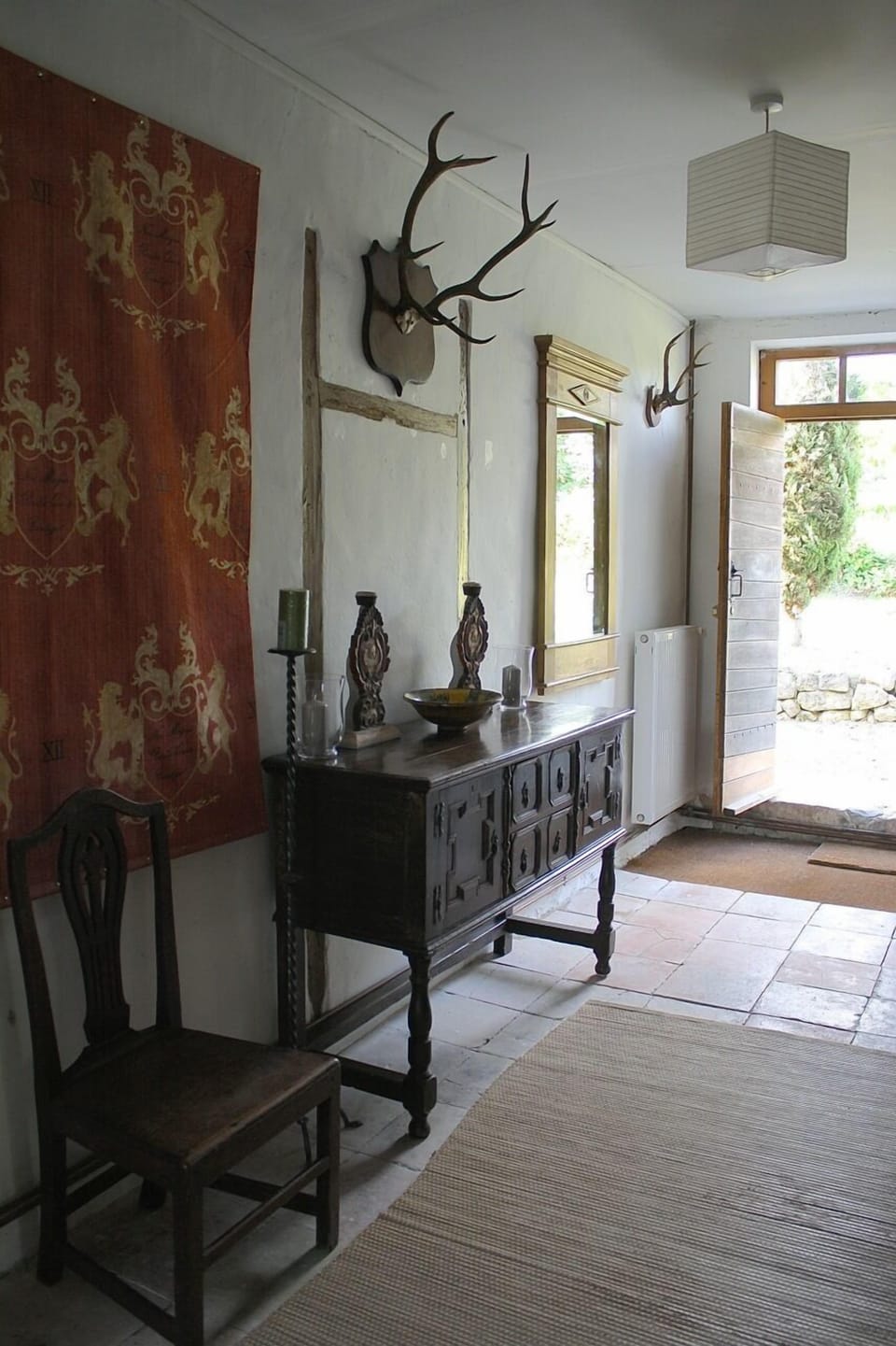 Hallway leading to the front door.