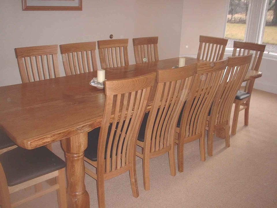 Dining Room with oak table