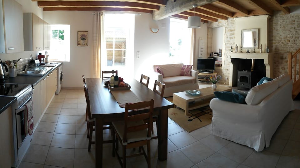 Gite Living Room and Kitchen