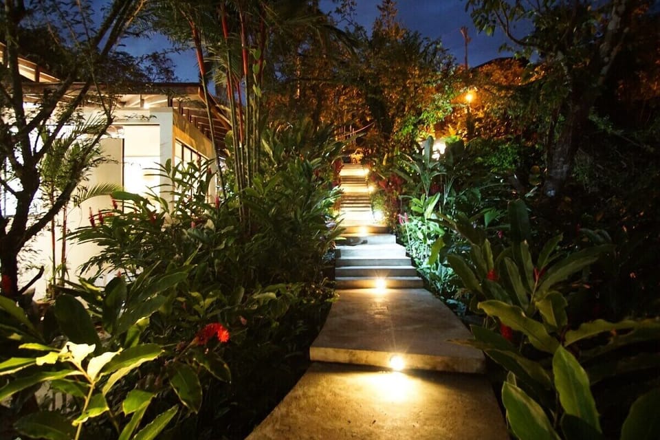 Steps from Parking Area to Main House