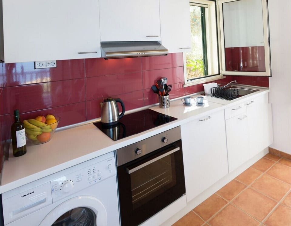 the kitchen
