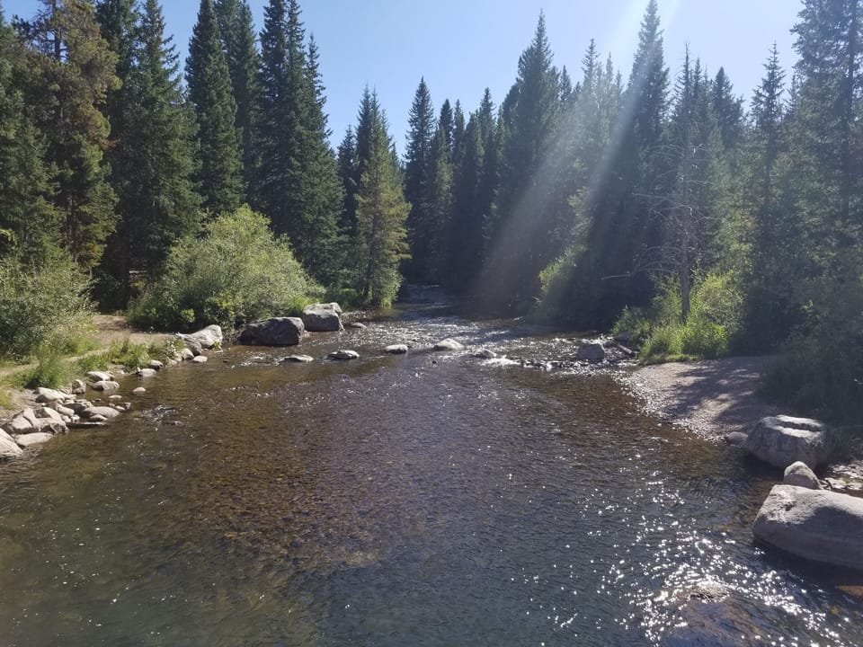 Nearby River that feeds into Maggie's Pond and travels all through Breck.