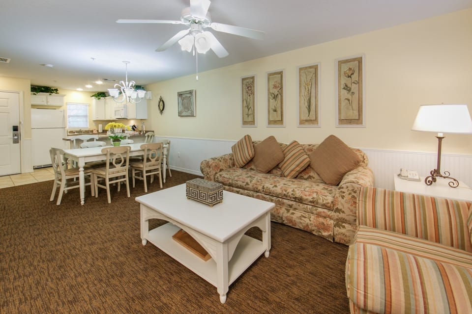 Relax in the living area.