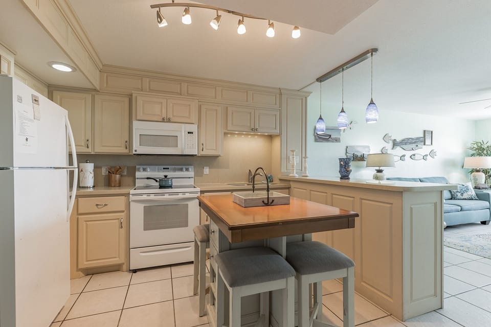 Room, Indoors, Kitchen, Refrigerator, Kitchen Island