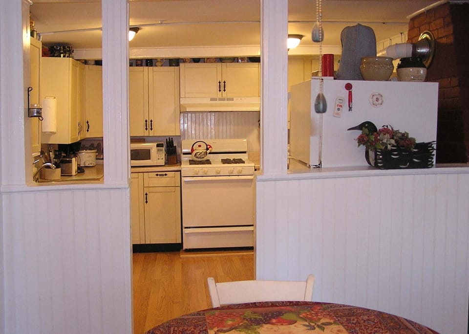 View from Dining Room into Kitchen