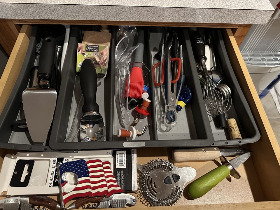 More kitchen utensils makes for a well-stocked kitchen
