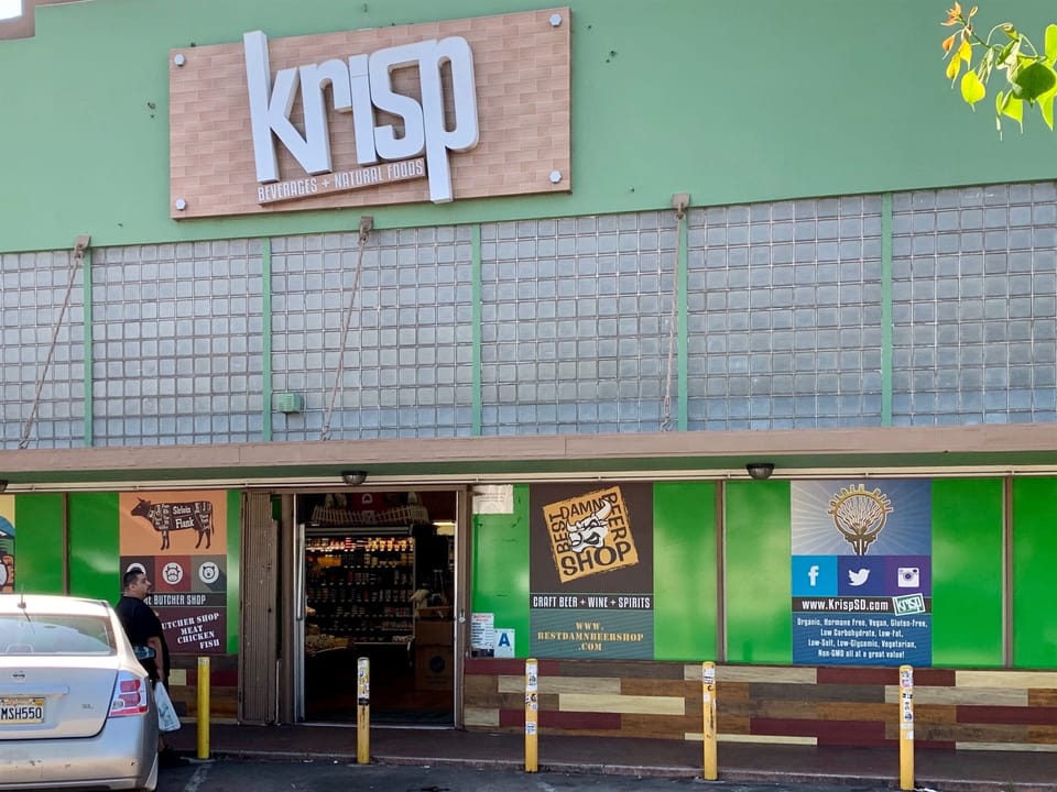 Krisp is a natural foods market within walking distance