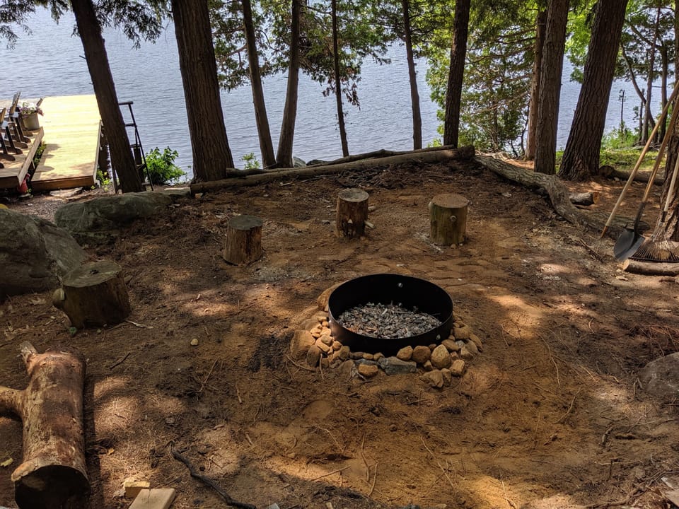 Firepit terrace.