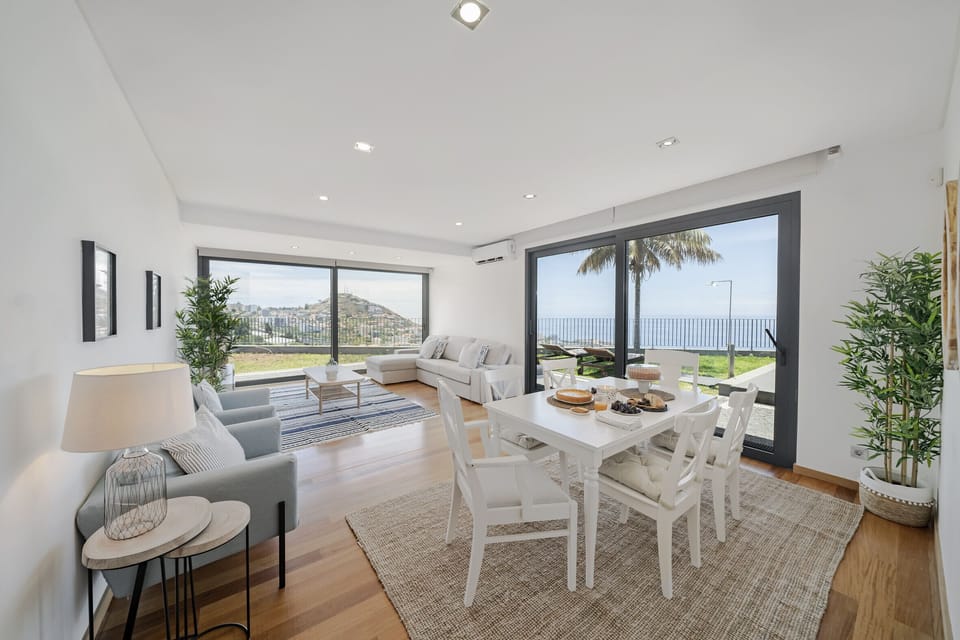 dining area and living room