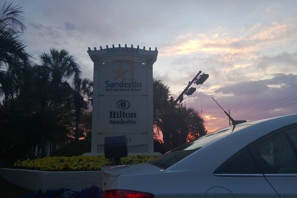 Enter your condo from South side (Beachside). We are located right next to Hilton
