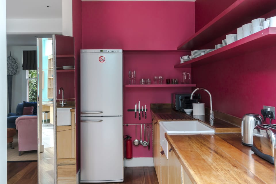 Galley Kitchen with all appliances