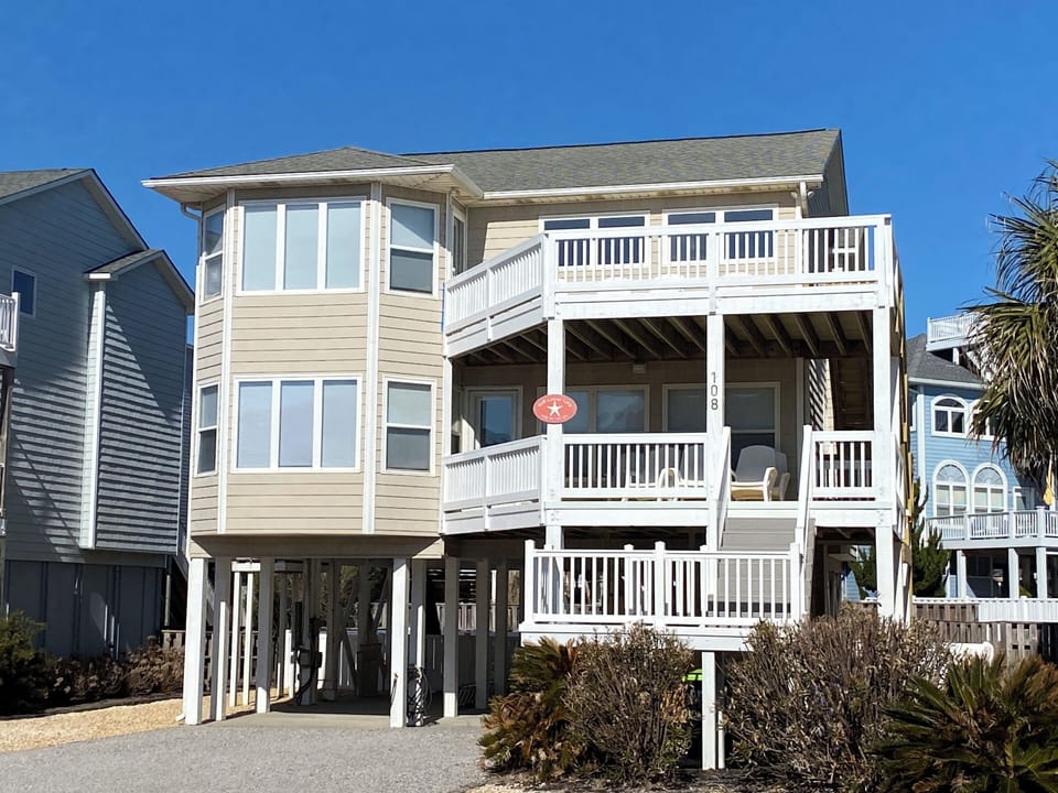 Ocean views from our two decks.
