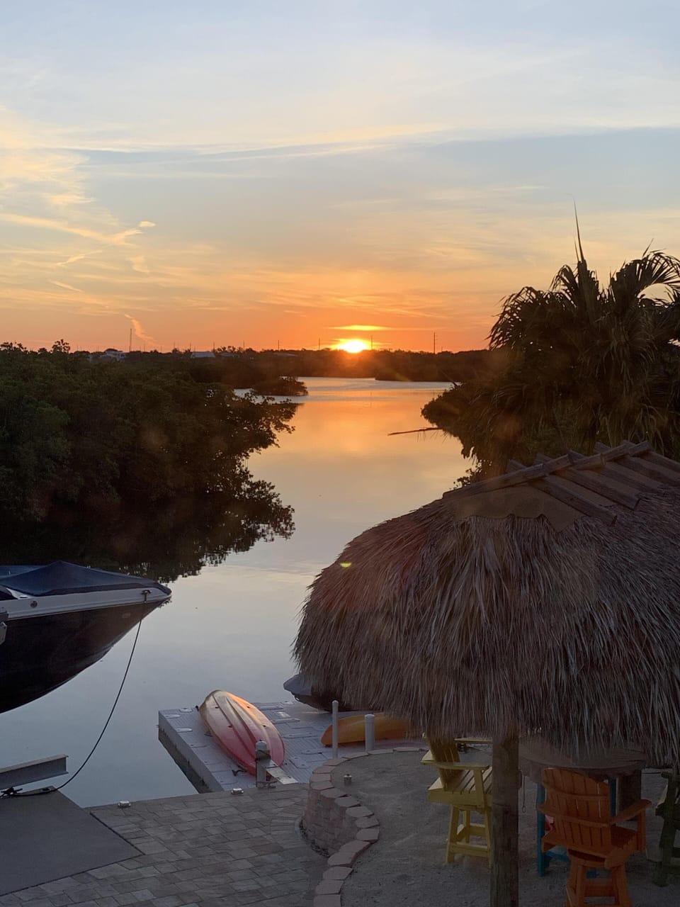Sunset at Paradise from Sunset Terrace on top floor