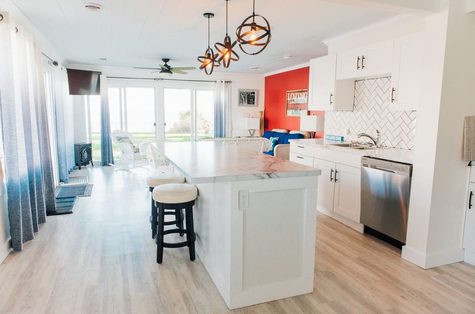 2nd home on property - beautiful modern look to the lake 