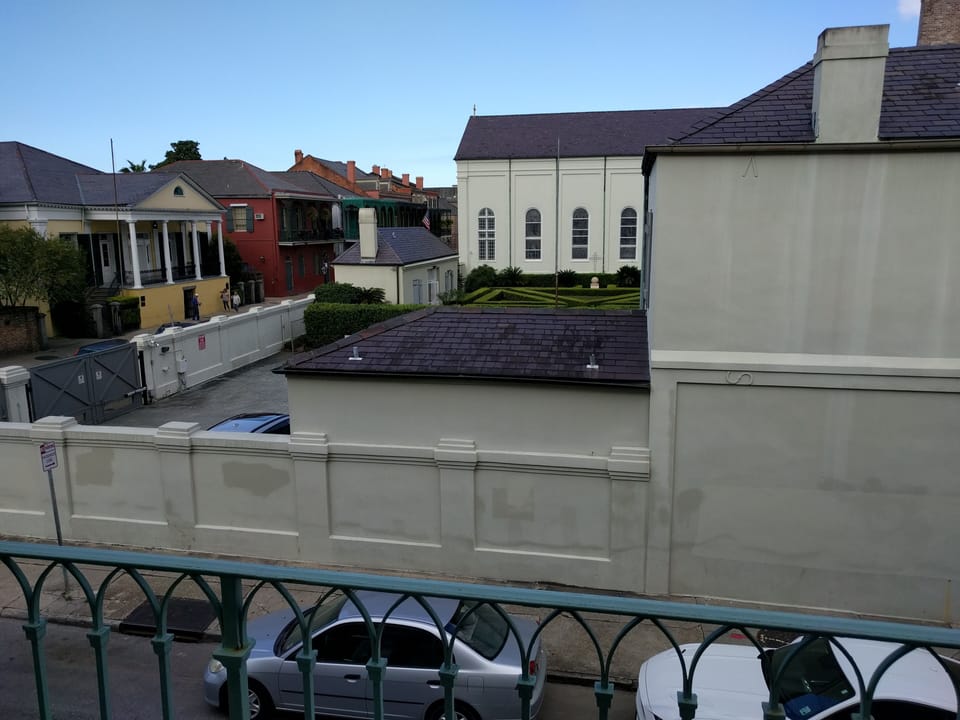 view from balcony