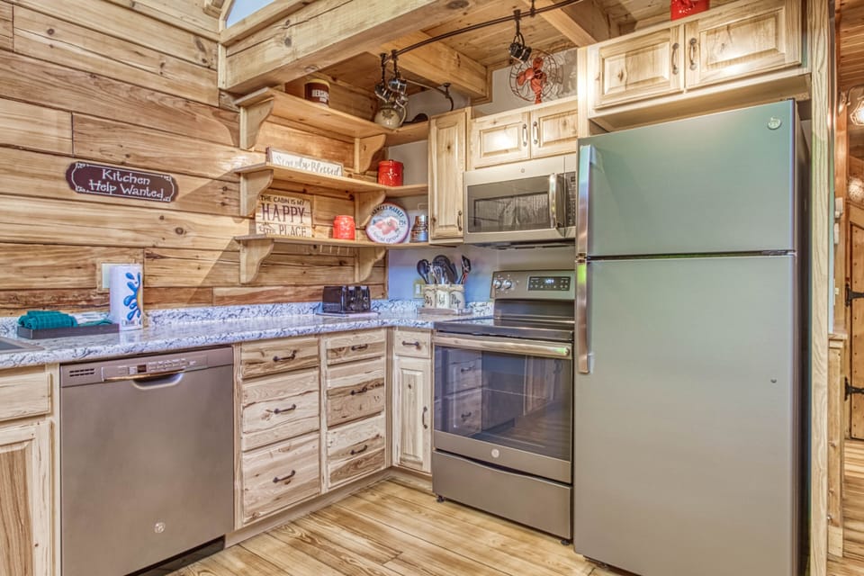 Full Kitchen with new appliances Gatlinburg Cabin Rental - Afternoon Delight