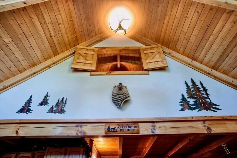 Loft and Window Gatlinburg Cabin Rental - Afternoon Delight