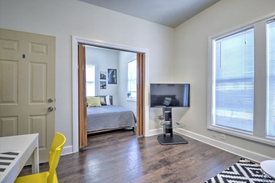 Living room, bedroom in the perspective