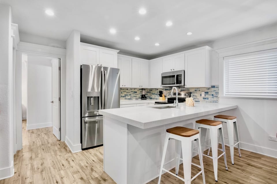 Kitchen island with bar seating