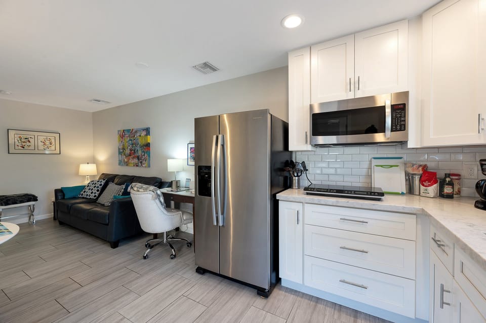 Kitchen and living room