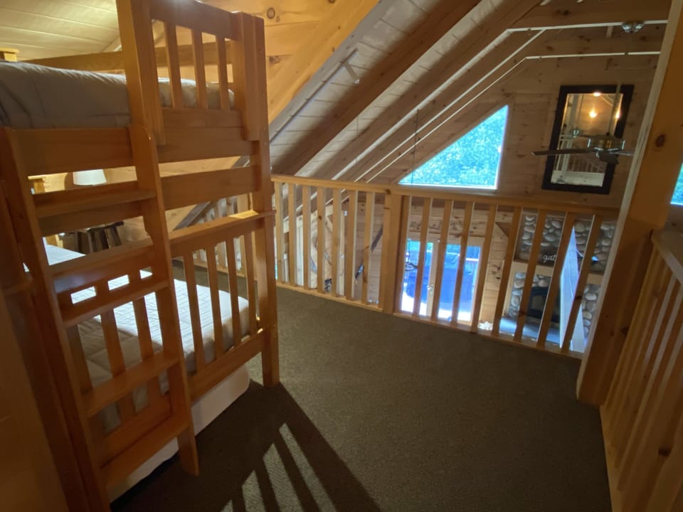 Alt view of loft with bunk