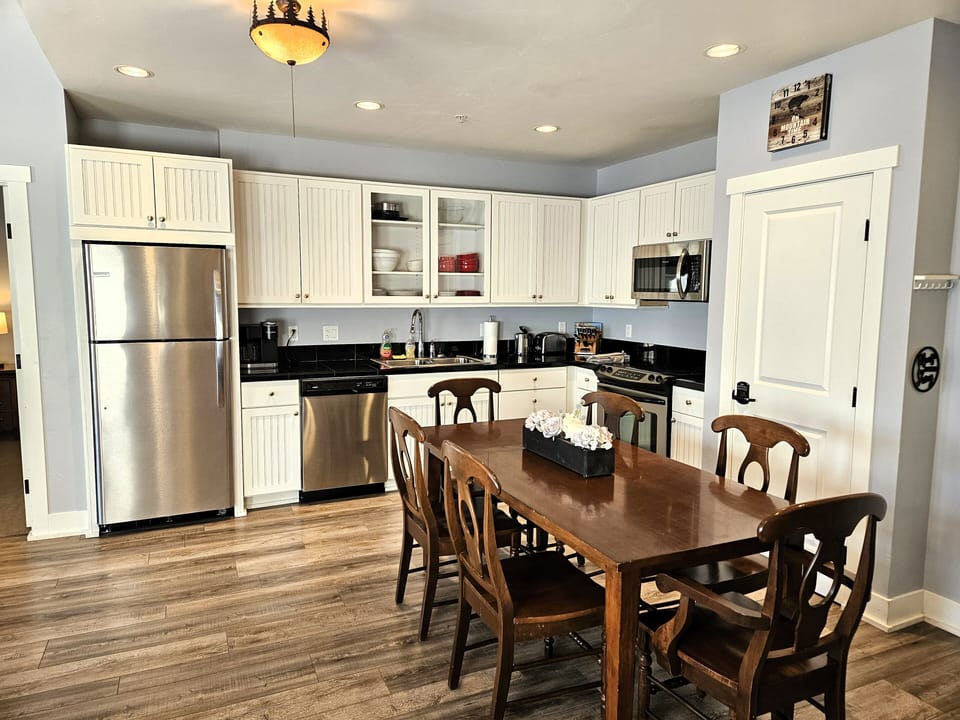Modern Kitchen with stainless steel appliances