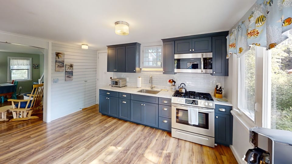Alternate view of the kitchen.
