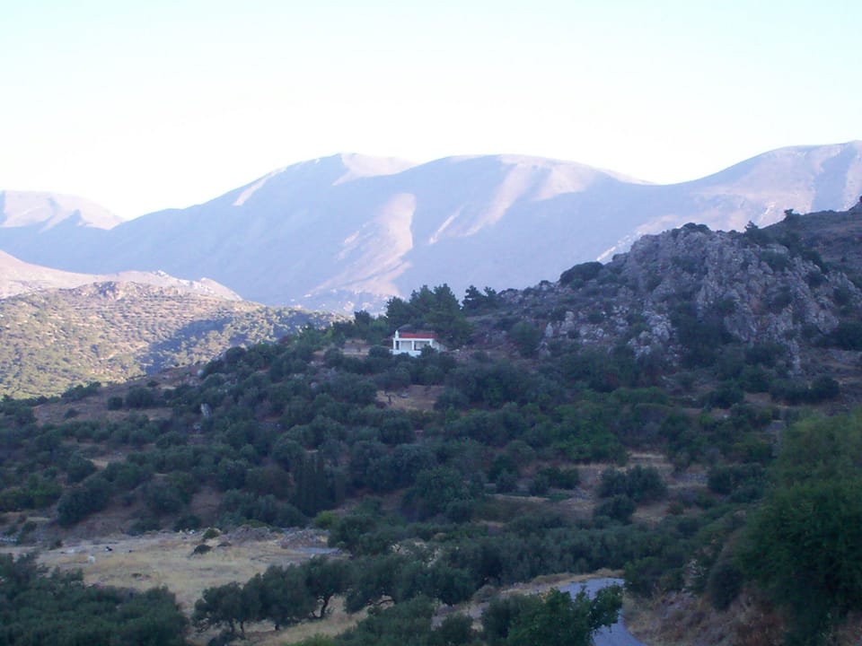 church from cottage roof