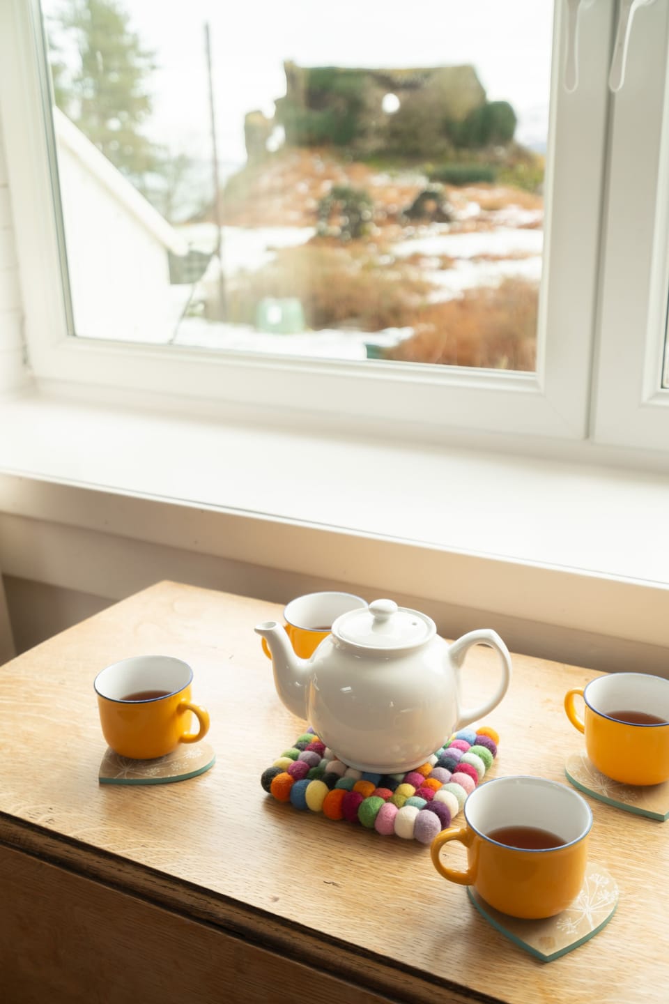 Tea overlooking the Castle anyone?