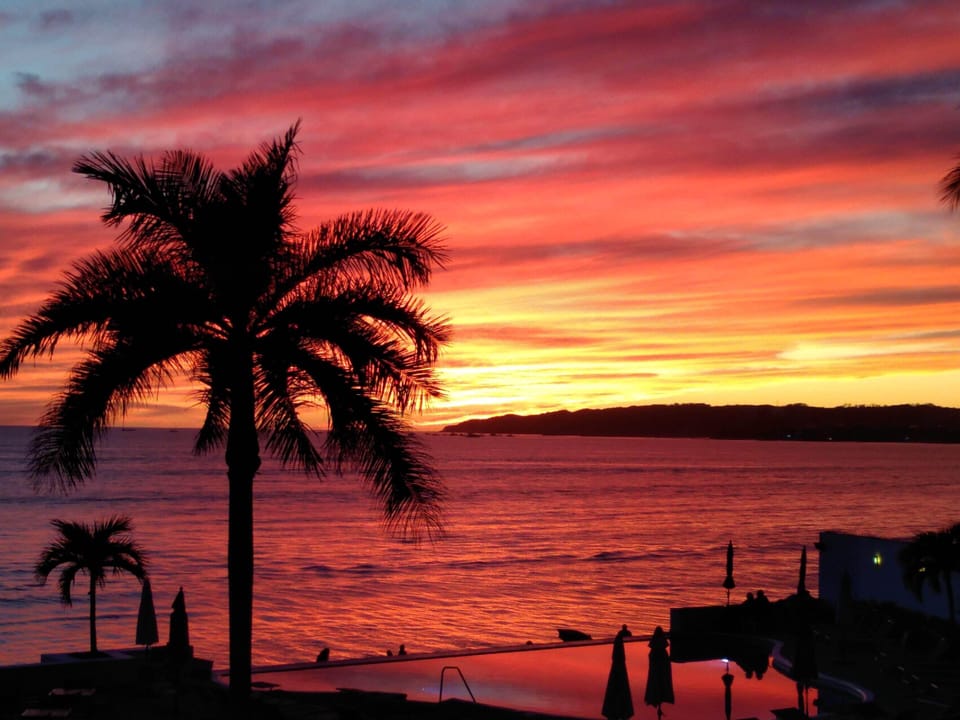 Sunset from the terrace