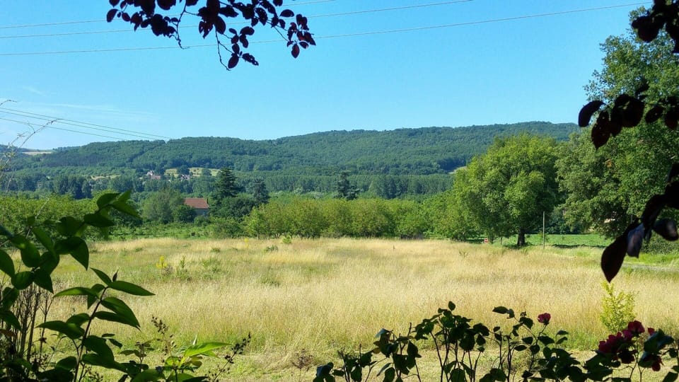 View from the front garden across the Dordogne Valley