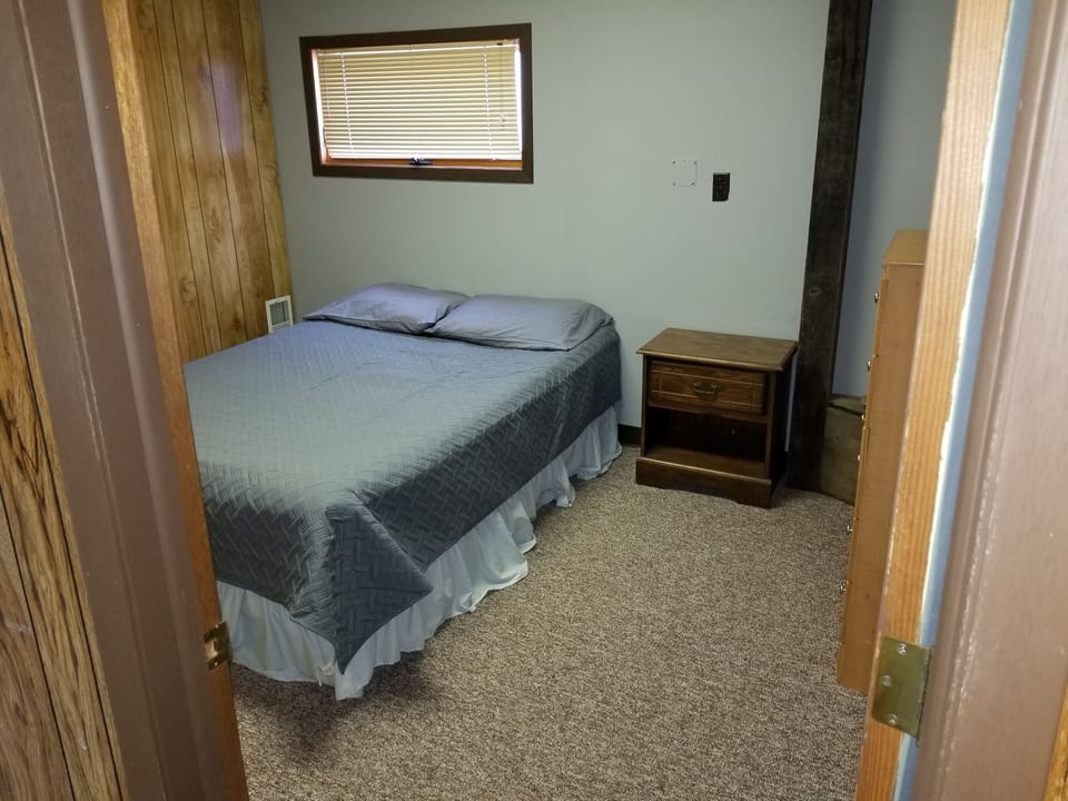 Bedroom 1 with full mattress 