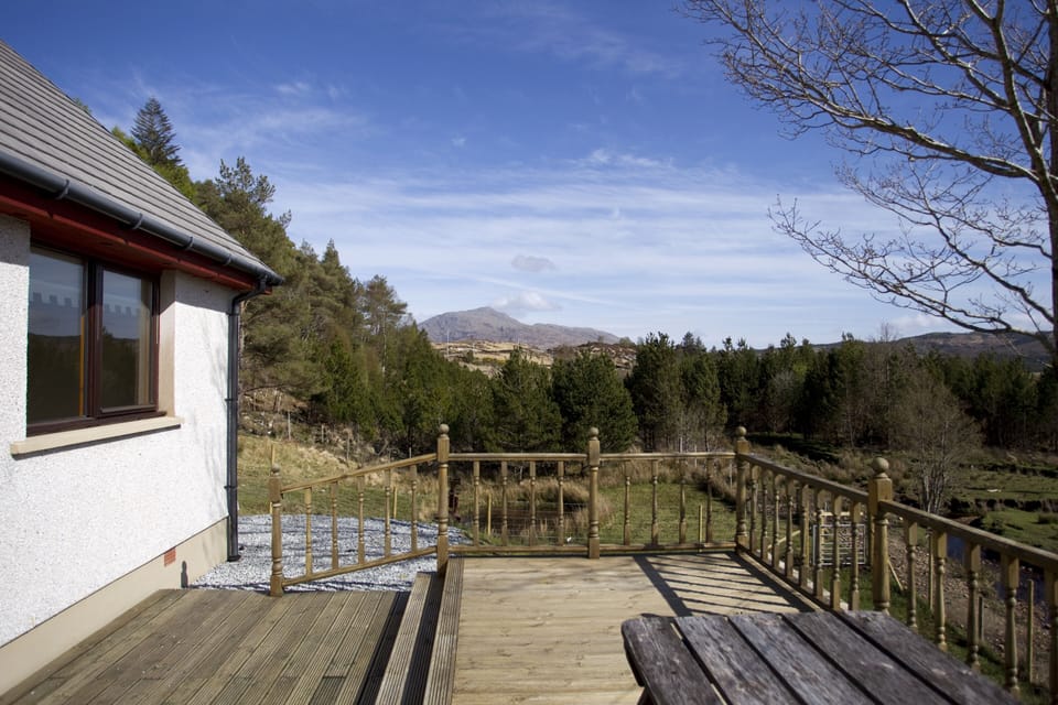 Large deck at rear