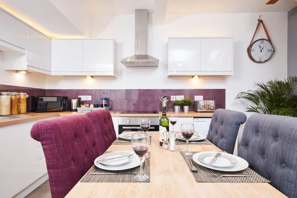 Flexible dining area surrounded by beautiful interior design