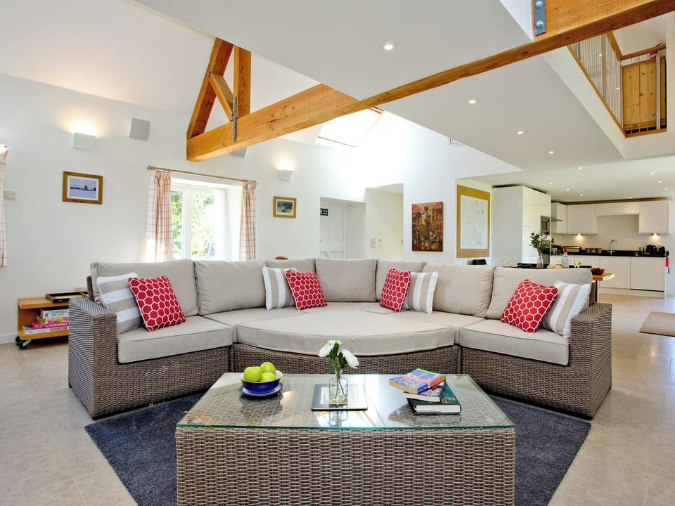 Spacious, comfortable living area | Antells Farm Barn, Sturminster Newton