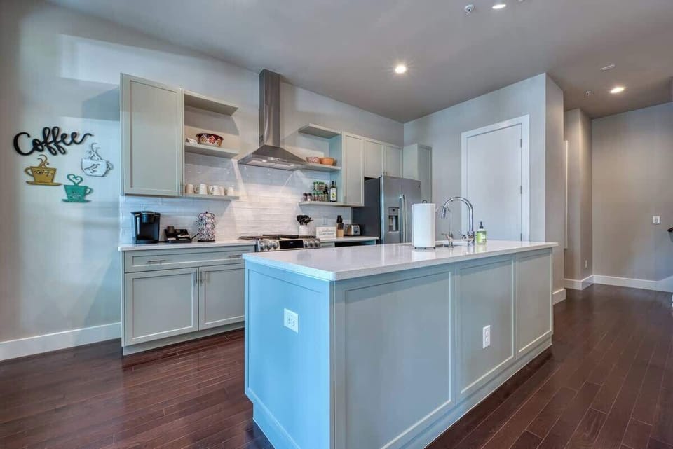 Kitchen with coffee bar and plenty of counter space to preapre meals