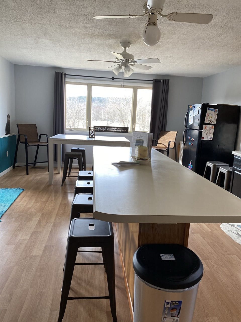 The large kitchen gives room for everyone to help with cooking!