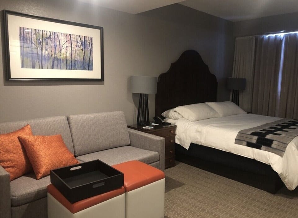 Studio sofa bed and king bed