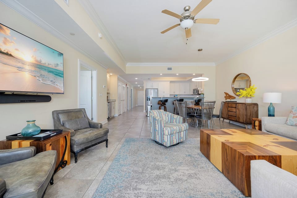 Gather with loved ones in the comfortable living area, creating cherished memories while streaming favorite shows
