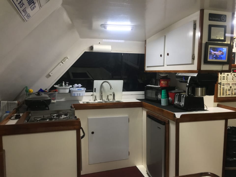 Kitchen area with sink