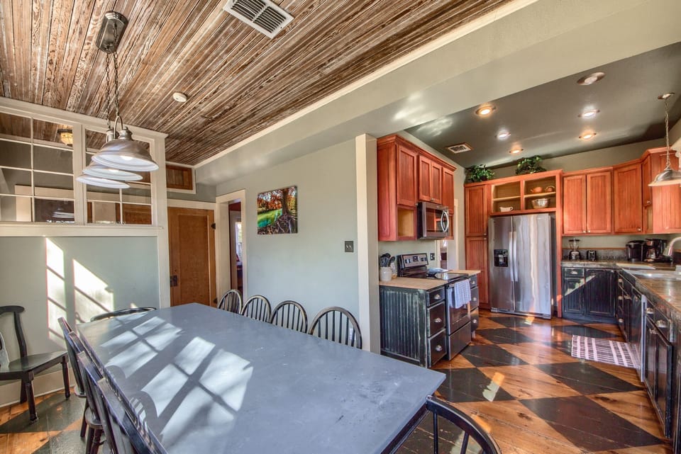 Dining room and Kitchen Area! 
The dining table has seating for 10!