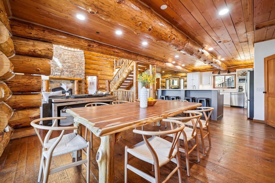 Dining Area - Modern Log Cabin - Breckenridge Vacation Rental