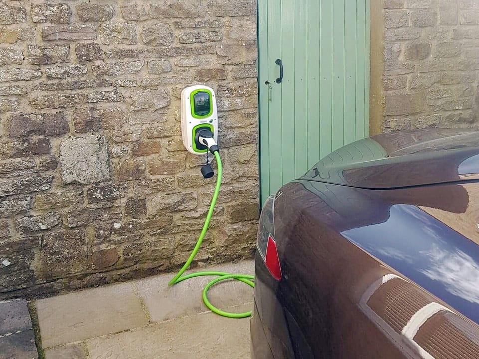 Electric car charging port | 3 Winville Mews, Askrigg, near Hawes