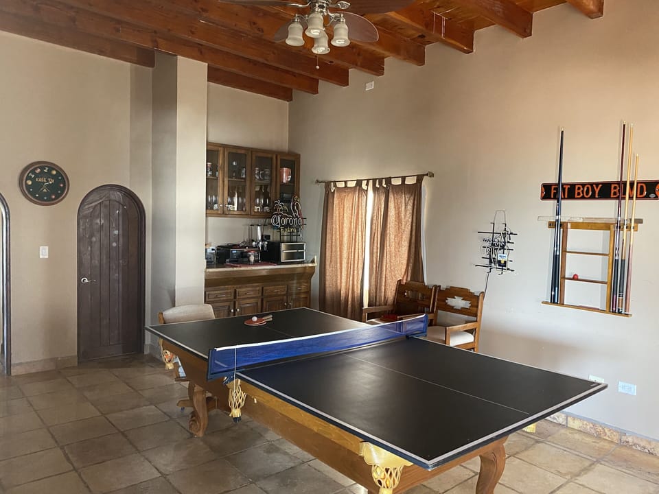 Game Room with Ping Pong Table and Pool table